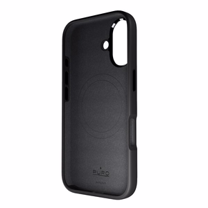 Puro Icon Mag Pro Magnētiskais Silikona viedtālruņa apvalks iPhone 16 - Melna