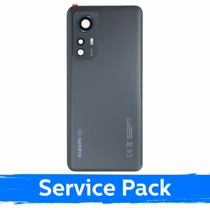 Aizmugurējais vāks, saderīgs ar Xiaomi 12 (12X) / pelēks / (Service Pack)
