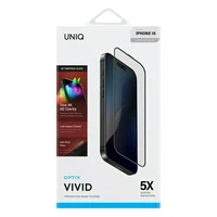 Uniq Optix Vivid aizsargstikls ar aplikatoru iPhone 16