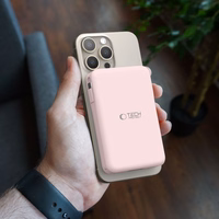 Portatīvais lādētājs Tech-Protect PB31 LifeMag MagSafe 10000 mAh - rozā