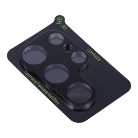 5D pilnas līmes kameras aizsargstikls - Samsung Galaxy S24 Ultra melns