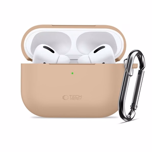 Tech-Protect Силиконовый чехол Hook для AirPods Pro - бежевый