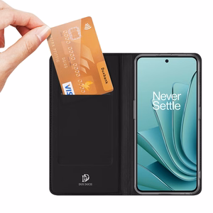 Dux Ducis Skin Pro viedtālruņa apvalks ar atloku un kartes nodalījumu OnePlus Nord 3 / Ace 2V - melns