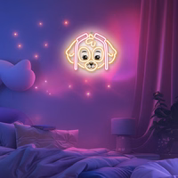 Hanging neon LED Paw Patrol on plexiglass - Skye OW-130546