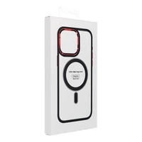 Viedtālruņa apvalks COLOR EDGE MAG COVER saderīgs ar MagSafe IPHONE 17 Air - melns sarkans