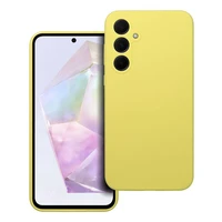 Viedtālruņa apvalks SILICONE 2mm SAMSUNG A35 5G dzeltenais