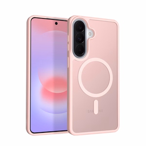 Crong Hybrid Matte Magnetic MagSafe vāciņš ierīcei Samsung Galaxy A37 / A36, rozā