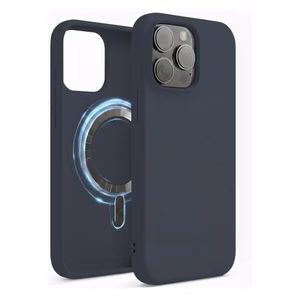 Maciņš "TM MagSafe Silicone" iPhone 14 / Vētras zils /