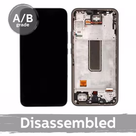 LCD displejs saderīgs ar Samsung A346 A34 5G ar rāmi / Lime / (9.5/10 Used)