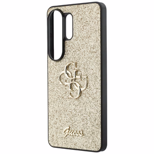 Guess case Fixed Glitter Big 4G Metal Logo for Samsung Galaxy S26 Ultra gold