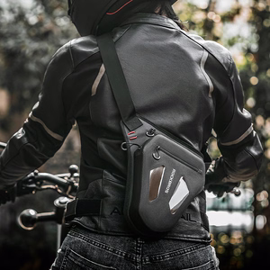 Rockbros motocikla soma kājai, augšstilbam, viduklim, plecam - melna