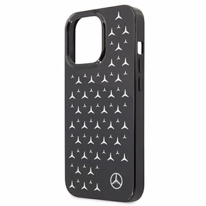 Mercedes Silver Stars Pattern чехол для iPhone 13 Pro / iPhone 13 - чёрный