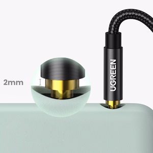 Ugreen AV112 AUX audio kabelis taisns minijack 3.5mm 1m - zils