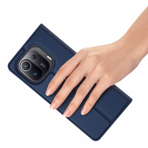 DUX DUCIS Skin Pro grāmatas tipa apvalks Xiaomi Mi 11 Pro zils