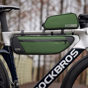 Rockbros TL003 ROAD TO SKY 2L velosipēda rāmja soma ūdensizturīga - zaļa