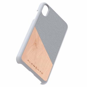 Nordic Elements Original Hel vāciņš ierīcei iPhone XS Max, ar dabīga kļavas koka apdari, gaiši pelēks