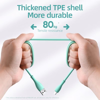 Joyroom Bowling datu kabelis S-2030M8 USB-A / micro USB 3A 2m - zaļš