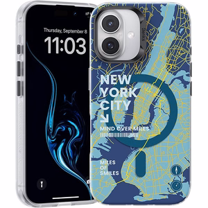 Benks Magnētiskais City New York viedtālruņa apvalks Iphone 16 Plus