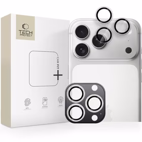 Tech-Protect Camring Fit+ kameras vāciņš iPhone 14 Pro / Max / 15 Pro / Max / 16 Pro / Max / 17 Pro / Max - caurspīdīgs