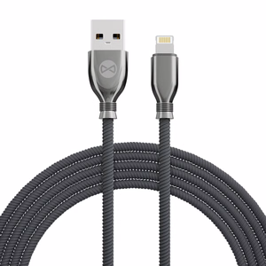 Forever Tornado kabelis USB - Lightning 1,0 m 3A melns