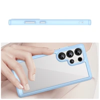 Viedtālruņa apvalks (m) ar Gel Frame Samsung Galaxy S25 Ultra - zils (m)