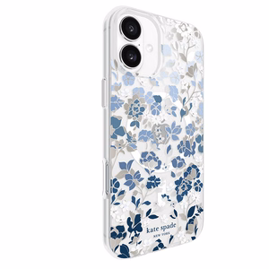 Kate Spade New York Protective Gems MagSafe - Case for iPhone 16 Plus (Flowerbed Blue)