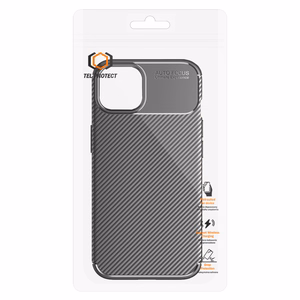 Tel Protect Carbon Elite maciņš iPhone 15 melns