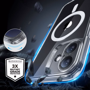 ESR Classic Pro Komplekts Halolock Magnētiskais viedtālruņa apvalks iPhone 16 - Caurspīdīgs