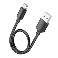 Kabelis USB A uz USB C Hoco PD 2,4A 27W 0,25 m X96 melns