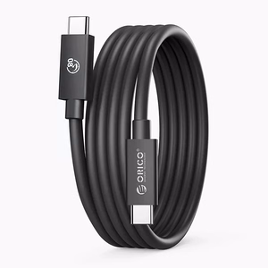 Orico USB4 Thunderbolt5 kabelis 80Gbps 240W no USB-C uz USB-C 2m - melns