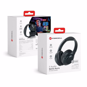 FORCELL F-AUDIO Sonic Aura bezvadu austiņas bluetooth ANC melnas