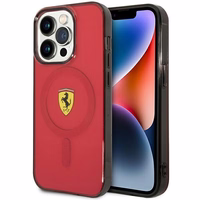 Ferrari FEHMP14LUKR iPhone 14 Pro 6.1" sarkans/sarkans cietais apvalks Translucent Magnētiskais