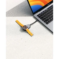 VEGER portatīvais lādētājs 1200 mAh pulkstenim, saderīgs ar Apple Watch Pomme (W0102) melns