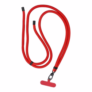 SWING (8mm) Tālruņa siksniņa, Tālruņa kulons ar regulējamu garumu / auklas garums 165cm (maks. 82.5cm cilpā) / uz pleca vai kakla - sarkans