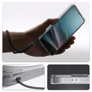 Spigen Ultra Hybrid S Mag MagSafe maciņš priekš Samsung Galaxy S26+ - caurspīdīgs un balts