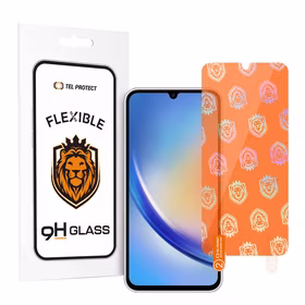 Tel Protect Labākais elastīgais hibrīda rūdītais stikls Samsung Galaxy A24 4G/A25 5G/M34 5G/A35/M35/M55 5G