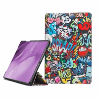 Korpuss Reach Smart Leather Samsung X200/X205 Tab A8 10.5 2021 grafiti