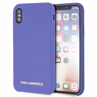 Karl Lagerfeld silikona apvalks iPhone X/Xs - violets