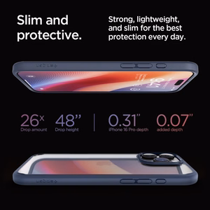 Spigen Ultra Hybrid iPhone 16 Pro viedtālruņa apvalks - zila