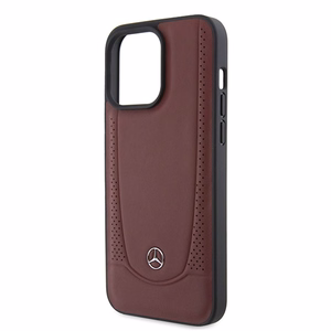 Mercedes MEHCP15LARMRE iPhone 15 Pro 6.1" sarkans/sarkans cietais apvalks Ādas Urban Bengale