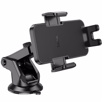 HOCO automobiļa telefona turētājs priekšējā vējstiklā un centrālajā konsolē H37 melns