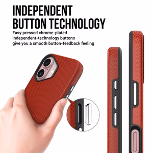 Perfectionists Trīsstūra mag koferis iPhone 16 sarkans