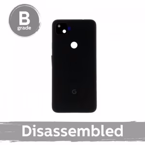 Aizmugurējais vāks saderīgs ar Google Pixel 4A 4G / melns / ar kameras lēcu 100% oriģināls (9/10 izjaukts)