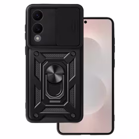 Viedtālruņa apvalks Slide Camera Armor Samsung Galaxy S25 Edge Melns
