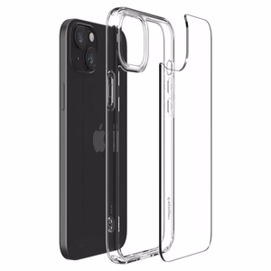 Spigen Crystal Hybrid viedtālruņa apvalks iPhone 15 Plus - caurspīdīgs