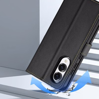 Dux Ducis Lava viedtālruņa apvalks ar MagSafe Samsung Galaxy S25 Edge - melns