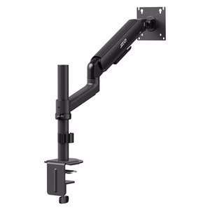 Ergo Office ER-691 B – monitora turētājs ar gāzes atsperi 17–32 collu ekrāniem, 1–10 kg, VESA līdz 100×100, matēti melns