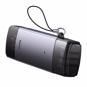 Baseus Lite Series SD/TF atmiņas karšu lasītājs, USB + USB-C (pelēks)