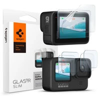 Spigen Glass.tR Slim rūdītā stikla un plēves 2 daļu komplekts GoPro Hero 9 / 10 / 11 / 12 - caurspīdīgs