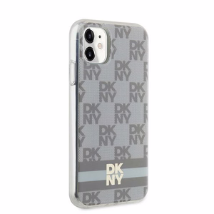 DKNY IML Checkered Mono Pattern & Printed Stripes MagSafe чехол для iPhone 11 / Xr - бежевый